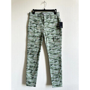 Joe's Jeans Womens The Icon Soft Olive Green Camo Ankle Cut Jean Pants Skinny 28
